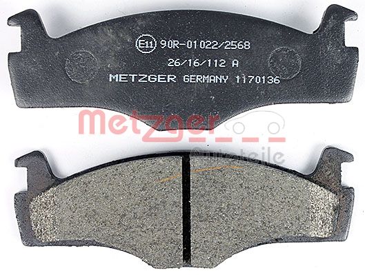 METZGER 1170136 Bremsbelagsatz, Scheibenbremse